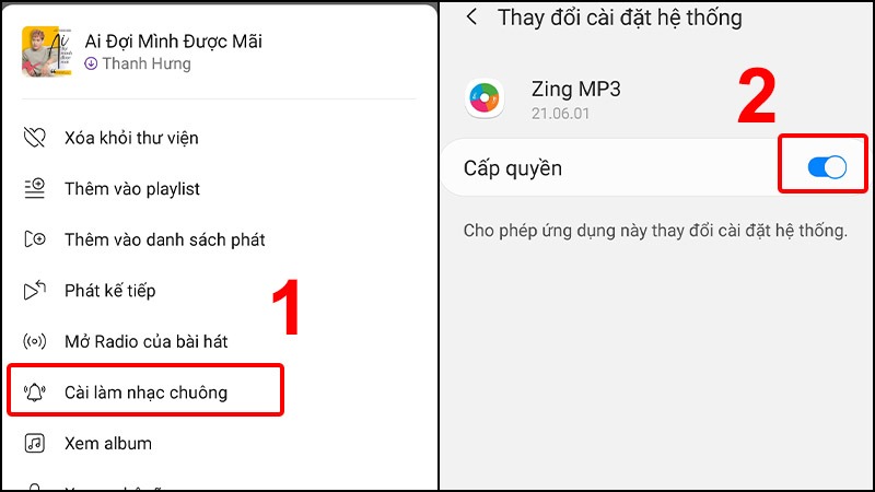 cách cài nhạc chuông cho samsung bằng zing mp3