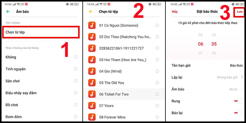 Cách cài nhạc chuông báo thức cho Samsung