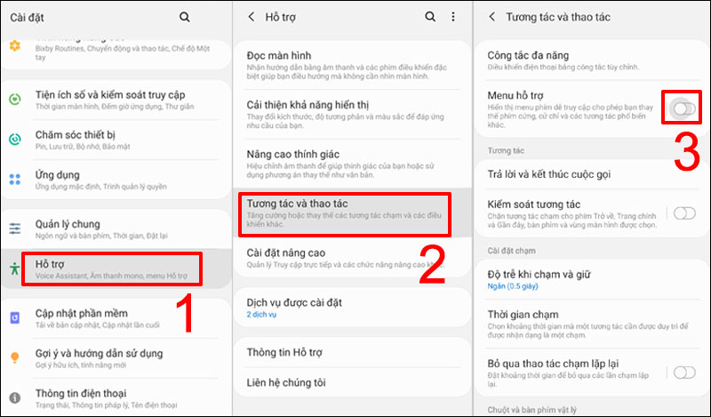 cách đưa nút chụp màn hình ra ngoài Samsung