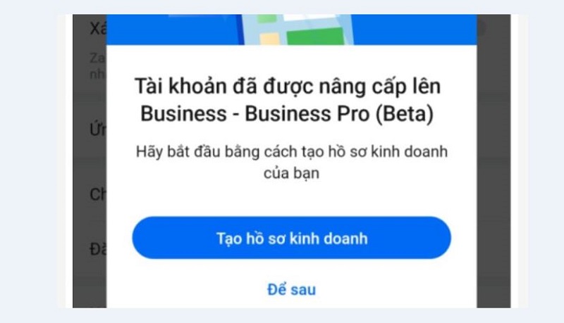 Cách đăng ký Zalo Business