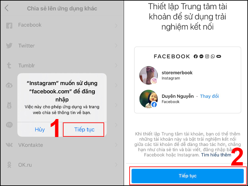 Ngắt kết nối Instagram khỏi Fanpage Facebook