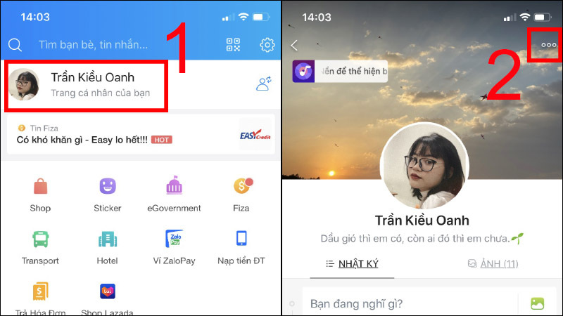 cách tìm facebook qua zalo không có số điện thoại