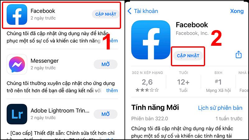 Thanh lối tắt trên facebook không có watch
