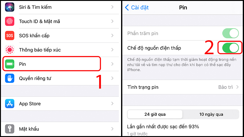 đổi màu pin iPhone