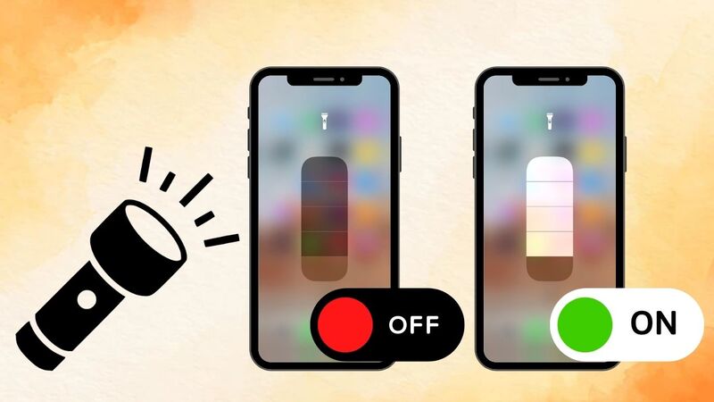 không bật được đèn pin trên iphone