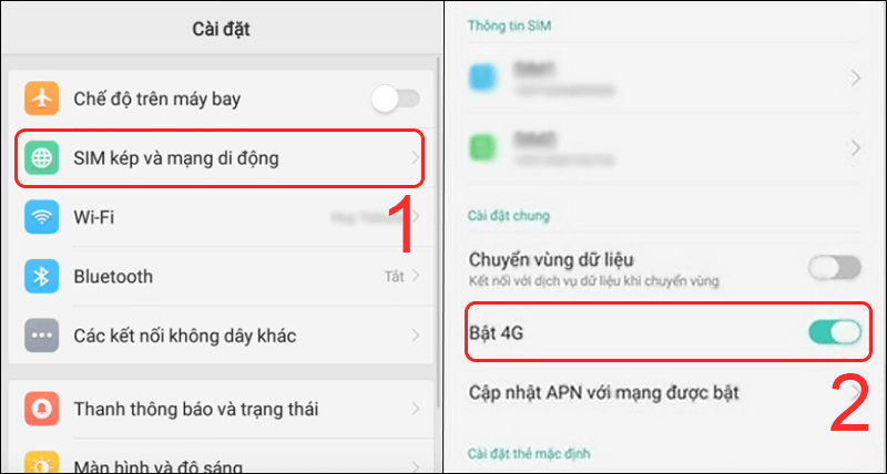 Cách xử lý khi máy OPPO không vào được mạng 4G