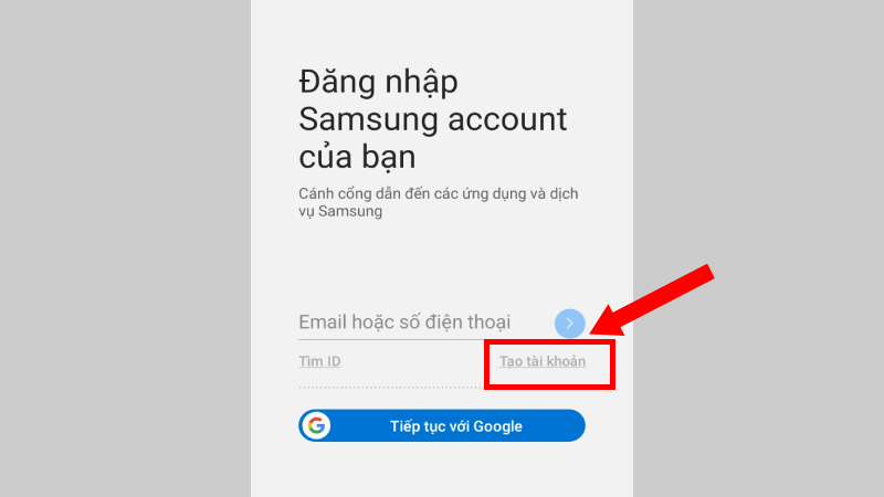Dùng tài khoản Samsung để mở khóa