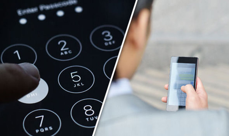 Sử dụng mã pin để mở khóa màn hình
