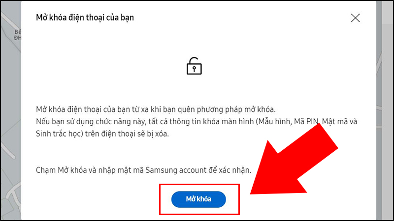 Mở khóa bằng trình quản lý xóa mật khẩu