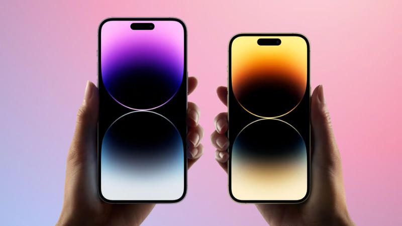 man hinh iphone 14 pro max va iphone 15