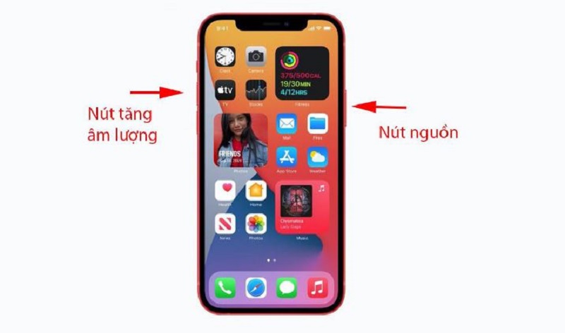 Sử dụng phím cứng để tắt nguồn iPhone 12 Pro