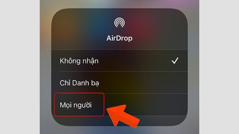 cách bật airdrop mọi người vĩnh viễn