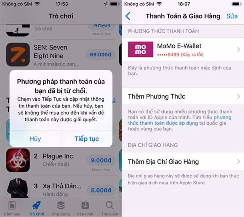 Cách hoàn tiền MoMo khi thanh toán App Store