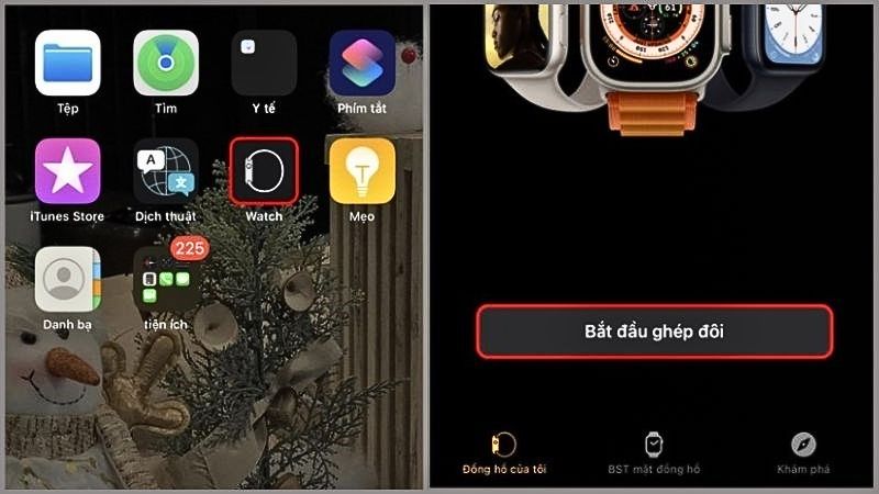 cách kết nối apple watch series 8 với iphone