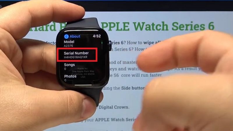 cách kiểm tra apple watch chính hãng