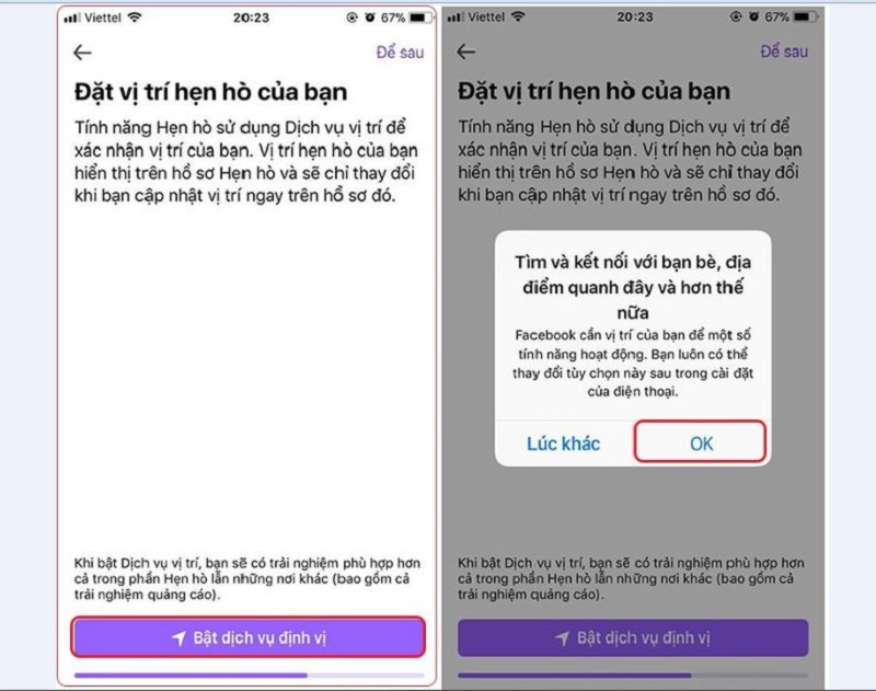 cách set hẹn hò trên facebook