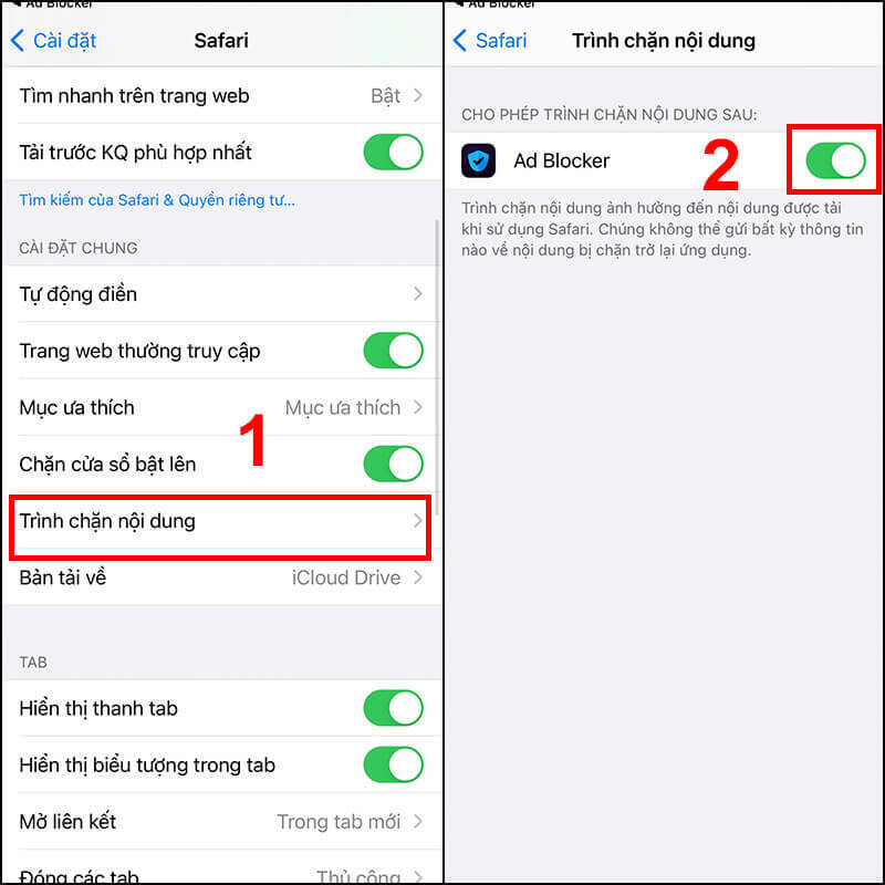 Cài đặt tiện ích chặn quảng cáo trên Safari