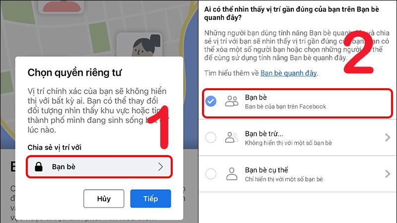 cách tìm kiếm vị trí bạn bè trên facebook