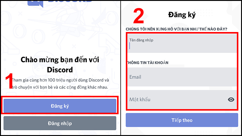 cách dùng Discord trên điện thoại