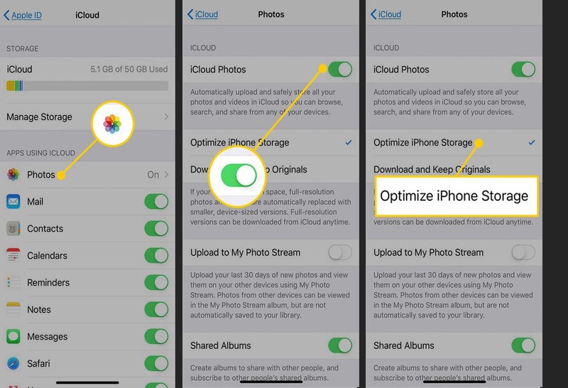 Chuyển ảnh bằng icloud