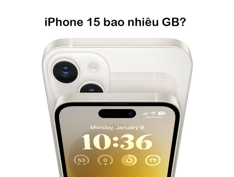 iPhone 15 có bao nhiêu GB