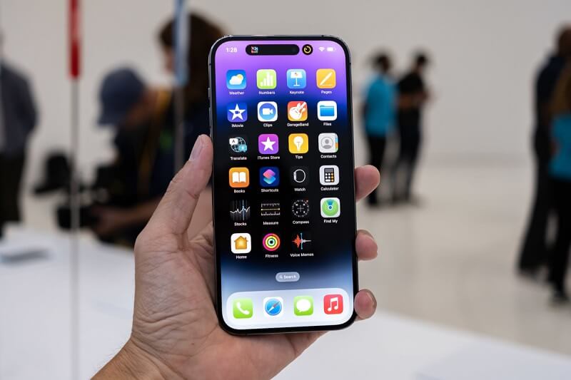 Màn hình có kích thước thay đổi so với cá series khác