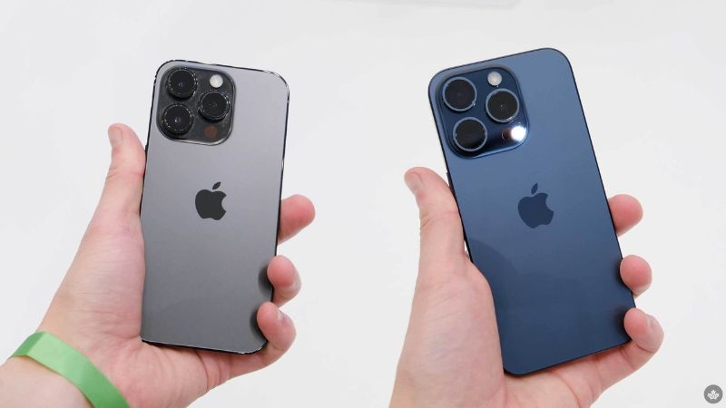 Kích thước iPhone 15 và iPhone 14 Pro