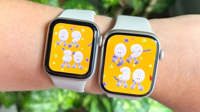 so sánh apple watch se 2022 và series 8 về màn hình