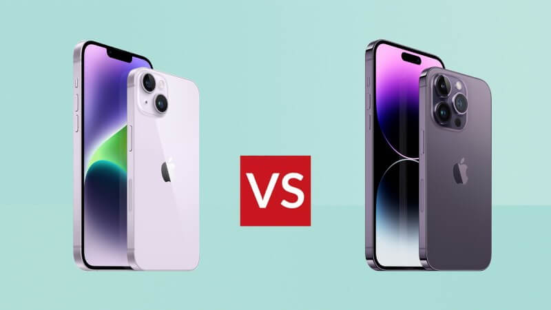 So sánh iPhone 14 và 14 Pro Max về màn hình