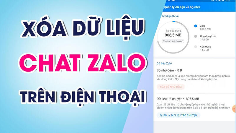 Cách xóa bộ nhớ đệm Zalo để tiết kiệm bộ nhớ