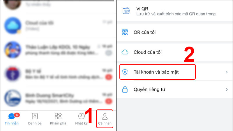 Cách đặt mật khẩu Zalo