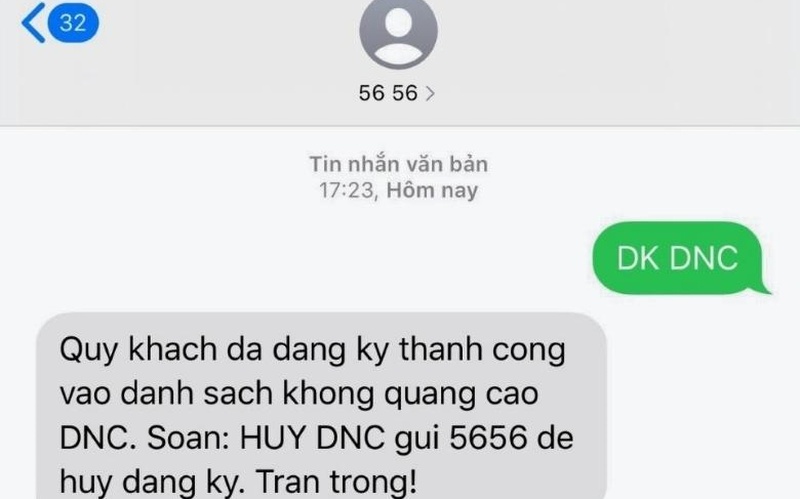 Phản ánh trực tiếp các tin nhắn rác và cuộc gọi rác đến tổng đài 156 (hoặc 5656)