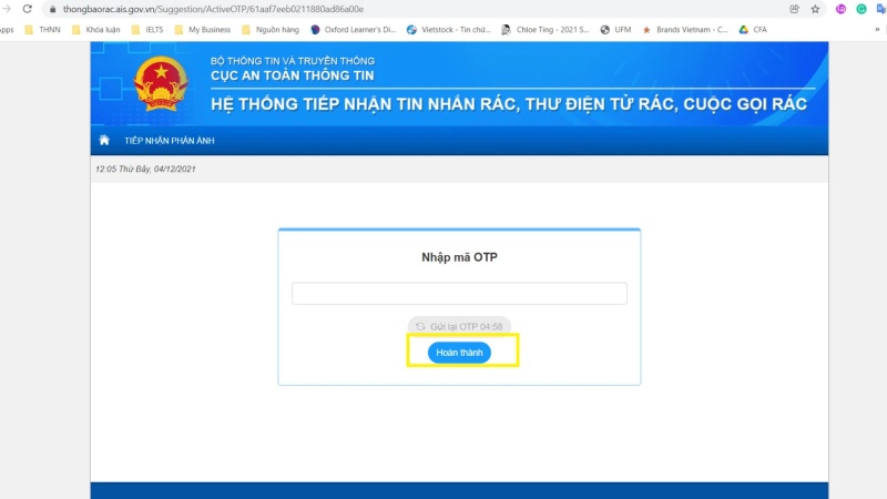 Cách chặn thông báo rác trên điện thoại thông qua VNCERT 3