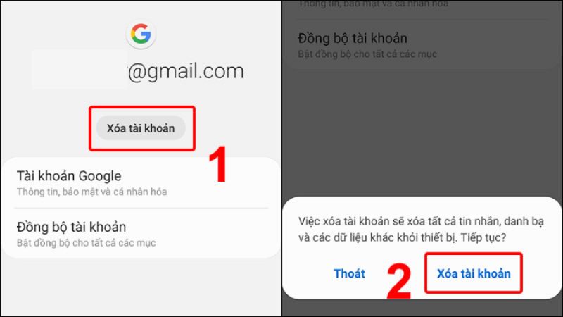 cach go gmail tren android