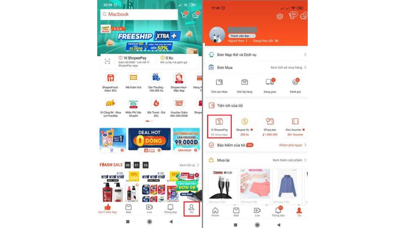 cach lien ket tai khoan ngan hang voi shopee pay