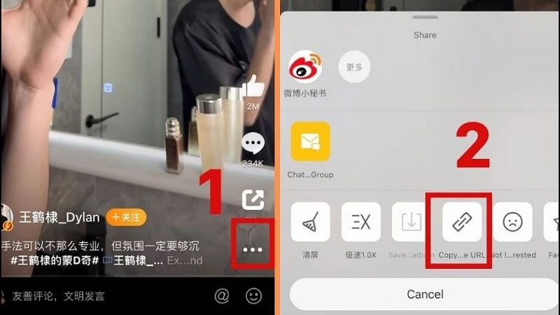 cách lưu video trên Weibo