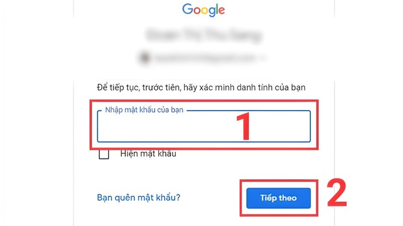 Cách lấy lại mật khẩu Zalo qua Gmail trên điện thoại