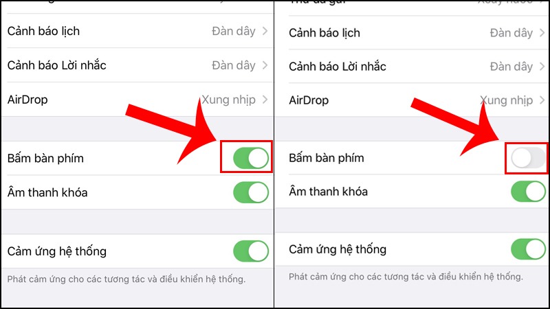 cách tắt âm thanh gõ phím trên iOS