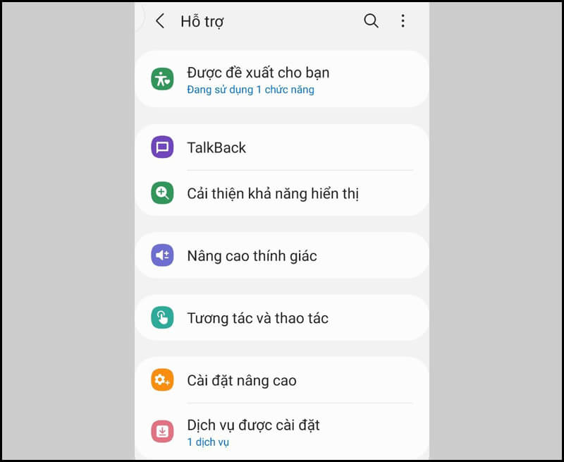 Lợi ích của quyền trợ năng trên điện thoại Samsung