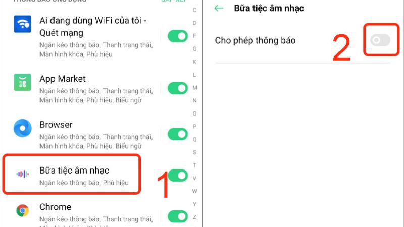 cach tat thong bao tren dien thoai oppo
