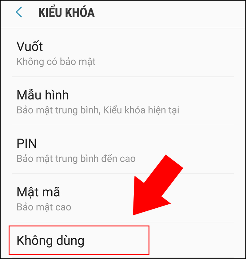 Xóa mật khẩu điện thoại Samsung khi còn nhớ mật khẩu