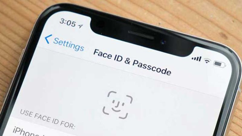 camera truedepth face id đã bị tắt