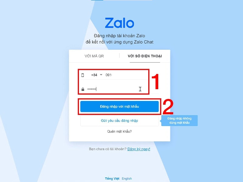 Đăng ký Zalo bằng số điện thoại dễ dàng