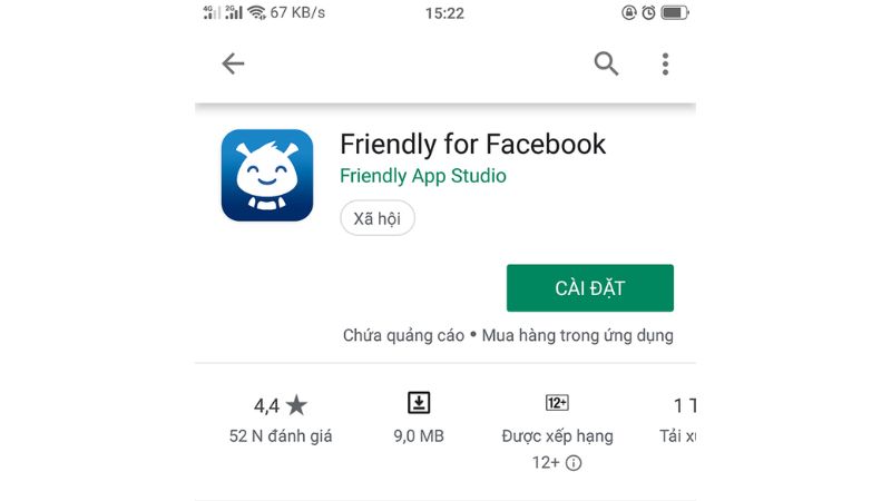 đăng nhập nhiều tài khoản facebook bằng ứng dụng friends for facebook