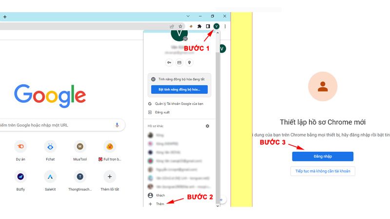 đăng nhập nhiều tài khoản facebook