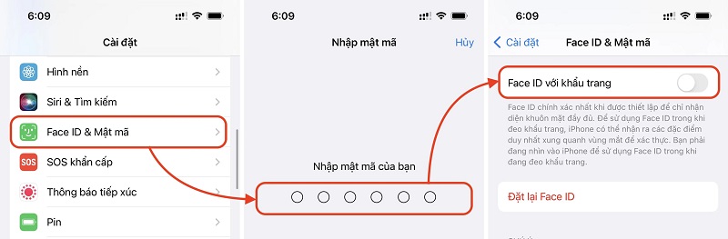 Face ID không định vị được khuôn mặt