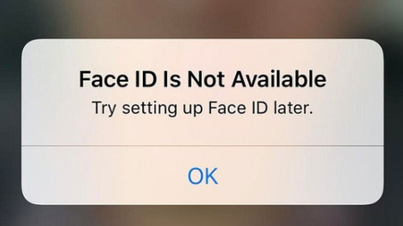 lỗi Face ID không khả dụng