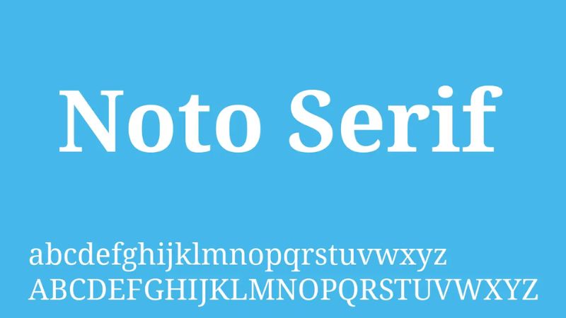 font chu noto serif