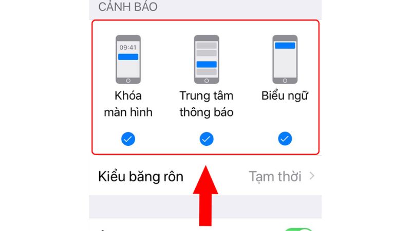 tắt thông báo ứng dụng trên iphone