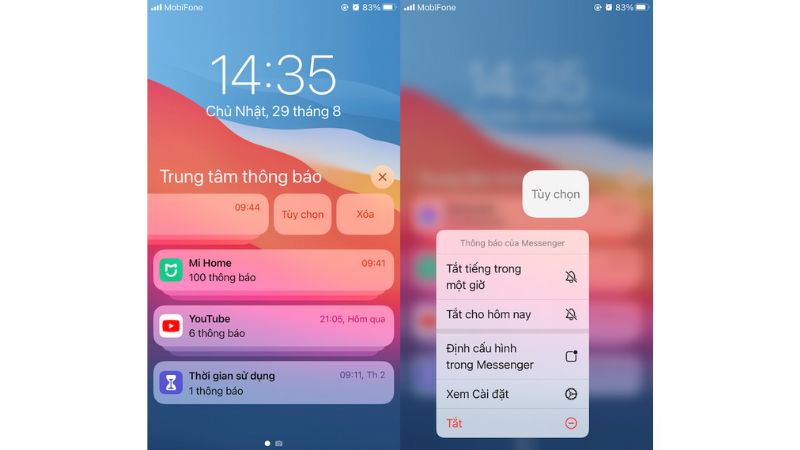 tắt thông báo ứng dụng trên iphone